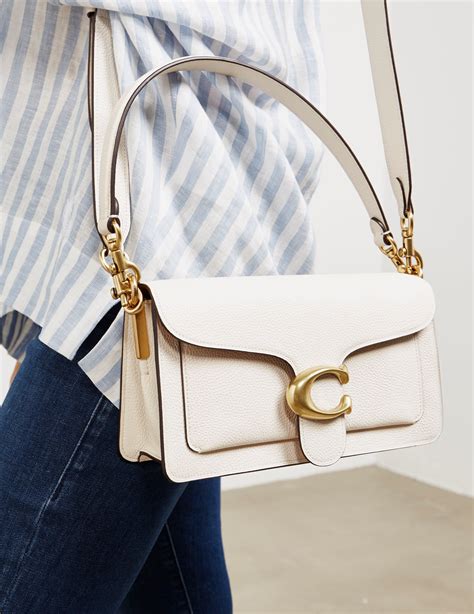 coach tabby shoulder bag white